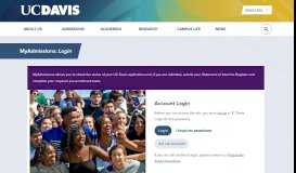 
							         UC Davis: MyAdmissions								  
							    