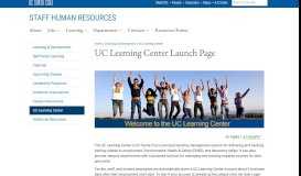 
							         UC Learning Center Launch Page - Staff Human Resources								  
							    