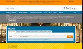 
							         UC San Diego Library Home Page								  
							    