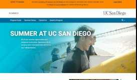 
							         UC San Diego Summer Session								  
							    