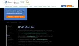 
							         UCAS Medicine - The Medic Portal								  
							    
