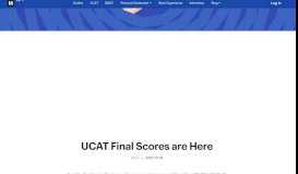 
							         UCAT Final Scores are Here. | Blog | Medify - UTM.io								  
							    