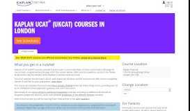 
							         UCAT (UKCAT) Courses in London from Kaplan - Kaplan Test Prep								  
							    