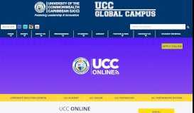 
							         UCC Online | The University of the Commonwealth Caribbean								  
							    