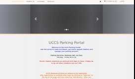 
							         UCCS Parking Portal: University of Colorado Colorado Springs								  
							    