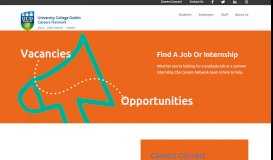 
							         UCD Career Development Centre - Find a job or internship								  
							    