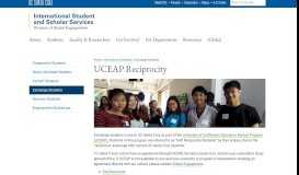 
							         UCEAP Reciprocity - International Student & Scholar Services								  
							    