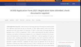 
							         UCEED Application Form 2019 / Registration - Check details								  
							    