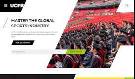 
							         UCFB – University Degrees in the Football and Sports Industry								  
							    