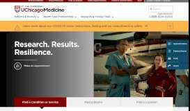 
							         UChicago Medicine: Hospitals, Clinics & Doctors in IL								  
							    