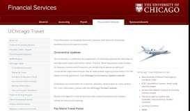 
							         UChicago Travel | Financial Services | The University of Chicago								  
							    