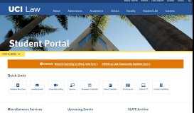 
							         UCI Law Student Portal								  
							    