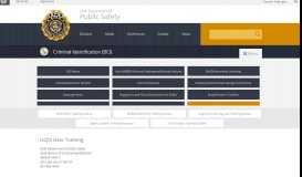 
							         UCJIS User Training | DPS – Criminal Identification (BCI)								  
							    