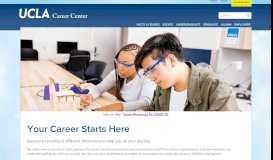 
							         UCLA Career Center: Home								  
							    