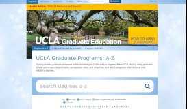 
							         UCLA Graduate Programs								  
							    