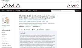 
							         UCLA Health Resident Informaticist Program – A Novel Clinical ...								  
							    