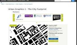 
							         UCLeXtend : Urban Graphics 1 - The City Footprint								  
							    