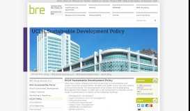 
							         UCLH Sustainable Development Policy - BRE Group								  
							    