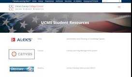 
							         UCMS Student Resources - Union County College Corner								  
							    