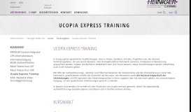 
							         Ucopia Express Training - Heiniger Kabel AG								  
							    