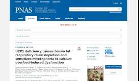 
							         UCP1 deficiency causes brown fat respiratory chain depletion and ...								  
							    