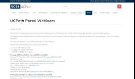 
							         UCPath Portal Webinars | UCSB UCPath								  
							    