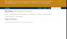 
							         UCRAB Newsletter - UC Berkeley Retirement Center								  
							    