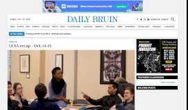 
							         UCSA recap – Oct. 14-15 | Daily Bruin								  
							    