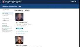 
							         UCSA Staff | American University, Washington, DC								  
							    