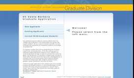 
							         UCSB Graduate Division Electronic Application								  
							    