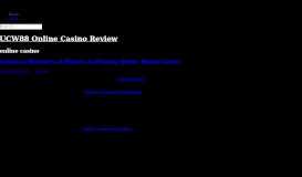 
							         UCW88 Online Casino Review | online casino								  
							    