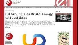 
							         UD Group Helps Bristol Energy to Boost Sales - Energy Live News								  
							    