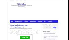 
							         UDOM Student Portal Login | www.sr2.udom.ac.tz - TZScholars								  
							    