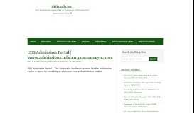 
							         UDS Admission Portal | www.admissions.udscampusmanager.com ...								  
							    