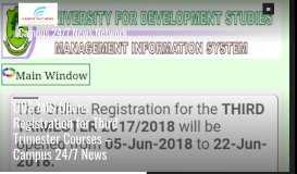 
							         UDS MIS Opens Registration for Third Trimester Courses – Campus ...								  
							    