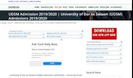 
							         UDSM Admission 2019/2020 | University of Dar es Salaam ...								  
							    