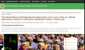 
							         UDUS | Postgraduate School Admission Portal								  
							    