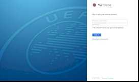 
							         UEFA Authentication Services Sign in with your external account * We ...								  
							    