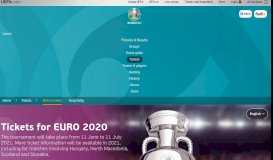 
							         UEFA EURO 2020 - Tickets/Hospitality - UEFA.com								  
							    