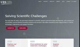 
							         UES, Inc. | Excellence in Science & Technology								  
							    
