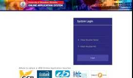 
							         UEW | Online Application System								  
							    