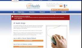 
							         UF Health Bridge | UF Health, University of Florida Health								  
							    