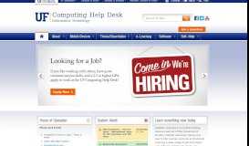 
							         UF Help Desk - University of Florida								  
							    