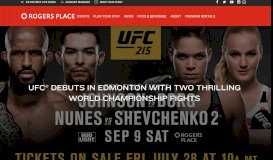 
							         UFC® debuts in Edmonton with two thrilling world championship fights								  
							    