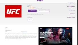 
							         UFC | Roku Channel Store | Roku								  
							    
