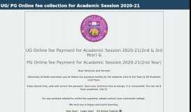 
							         UG/ PG Online fee collection for Academic Session 2019-20 - SOL								  
							    