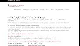 
							         UGA myStatus Login - UGA Undergraduate Admissions - University of ...								  
							    