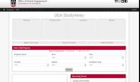 
							         UGA StudyAway								  
							    