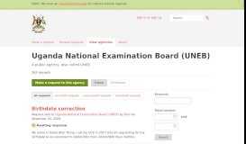 
							         Uganda National Examination Board (UNEB) - view and make Access ...								  
							    