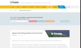 
							         Uganda Online Mining Cadastre Portal Launched - Trimble								  
							    